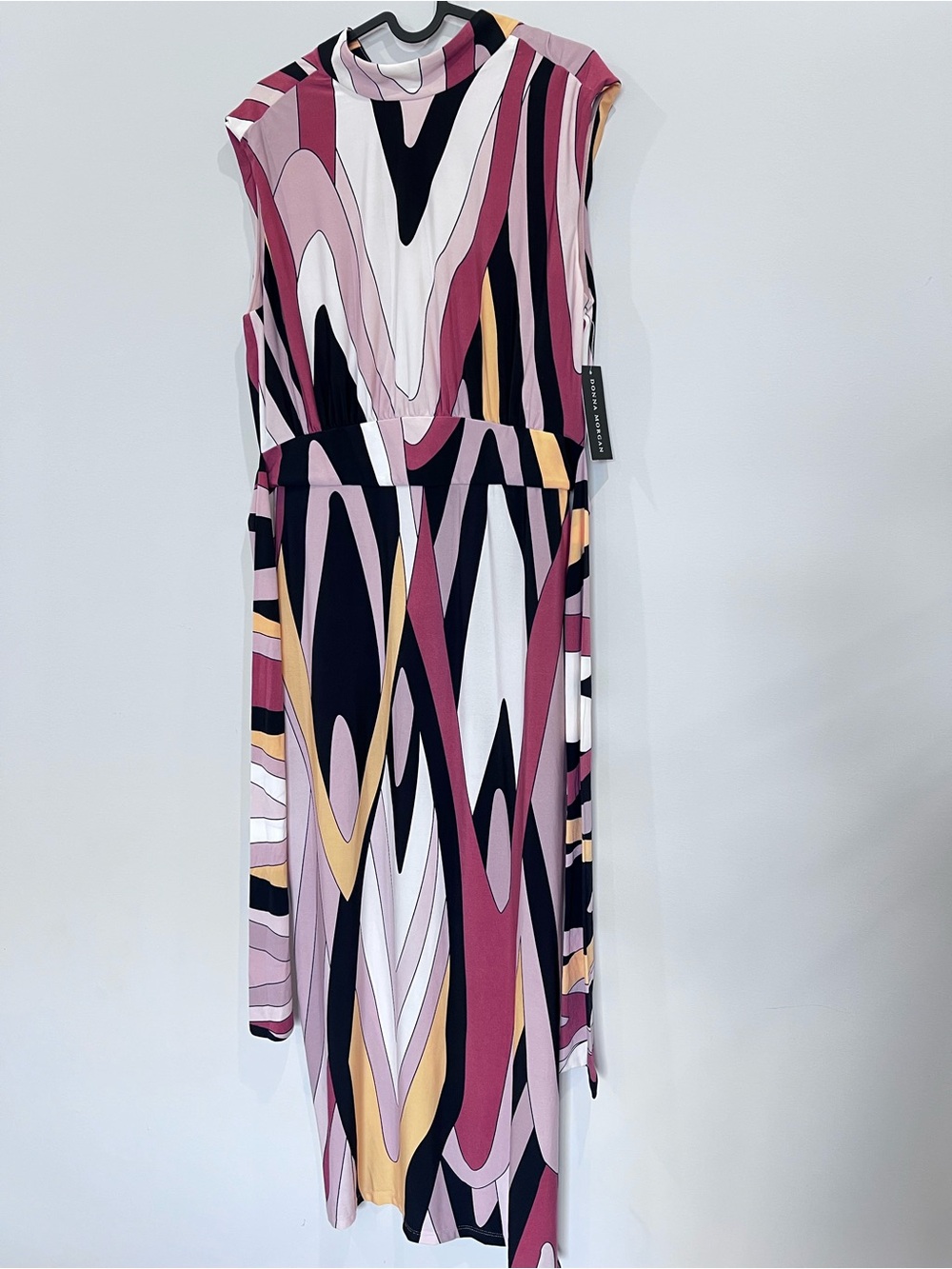 NWT Sleeveless Abstract Print Midi Dress size 8